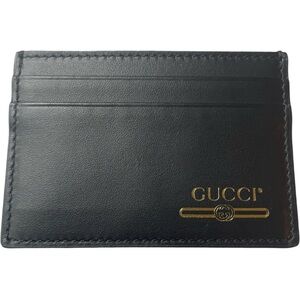 Gucci Black Leather Card Holder